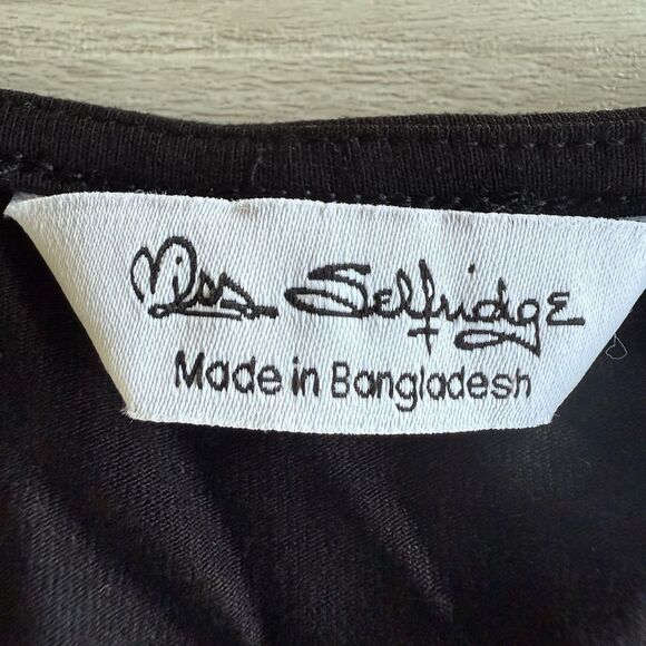 Miss Selfridge long sleeve jersey wrap top Black Size 4 NWT IN PACKAGE - Picture 6 of 8